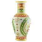 Glorious Marble Handicraft Painting Flower Pot-6 inches