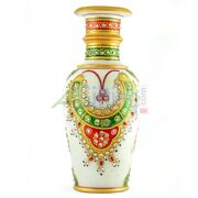 Amazing Marble Handicraft Painted Flower Pot Decorative-9 inches
