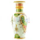 Amazing Marble Handicraft Painted Flower Pot Decorative-9 inches