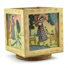 Wooden Painted Revolving Pen Holder Handicraft Gift