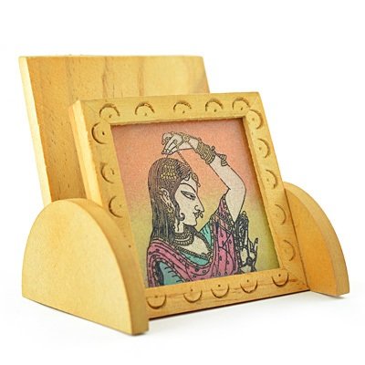 Handicraft Mobile Stand in Wooden Traditional Painting