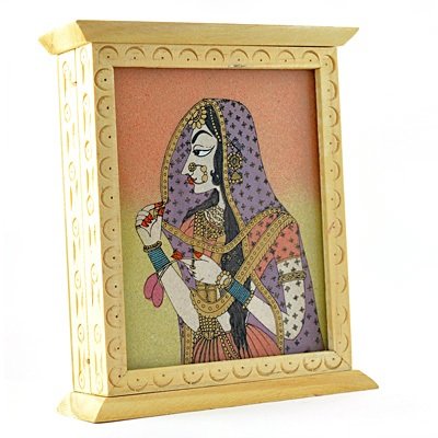 Handicraft Hanging Key Holder Box Traditional Painting