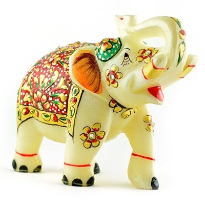 Excellent Handicraft Marble Elephant-6 inches