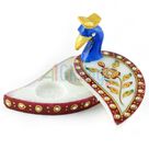 Handicraft Marble Peacock Chopra-Roli Chawal Holder