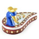 Handicraft Marble Peacock Chopra-Roli Chawal Holder