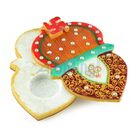 Kalash Shape Swastik Marble Chopra-Roli Chawal Holder