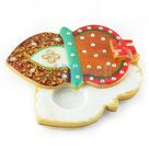 Kalash Shape Swastik Marble Chopra-Roli Chawal Holder