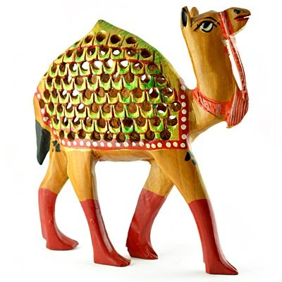 Beautiful Painted Camel with Latticed-Jalidar Handicraft