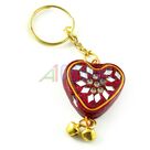 Lacquer Handicraft Key Chain in Heart Shape