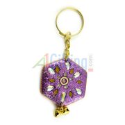 Traditional Lacquer Keychain Pentagonal Shape