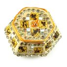 Sindoor Box with Handicraft Work in Cream Color