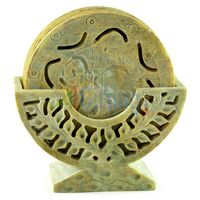 Marble Stone Standing Coaster Leave Design Handicraft Gift