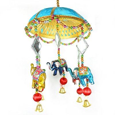 Handcrafted Jhoomer with Elephant Jhalar