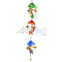 Beautiful Triple Cap Handcrafted Elephant Hanging