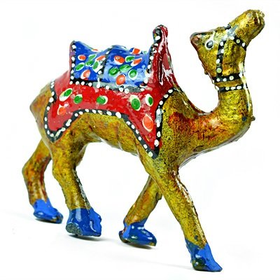 Colorful Camel with Handicraft Work Set of 3 Camels