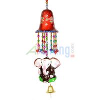 Handicraft Bell with Elephant Hanging