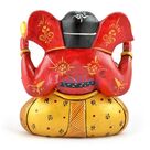 Wooden Painted Appu Ganesha 5 Inch