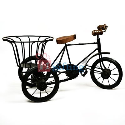Iron Handicraft Rickshaw with Designer Carrier