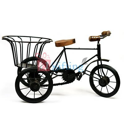 Iron Handicraft Rickshaw with Designer Carrier