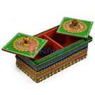 Wooden Handmade Designer Dry fruit Serving Box