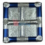 Silver Touch Handmade Dry fruit Serving Tray