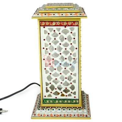 Tower Lamp Square 12 Inch Antique Hand Printed