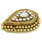 Leaf Shape Antique Look Roli Chawal Box