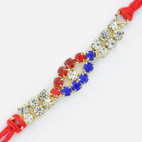 Diamond and Jewel Eye Type Beautiful Rakhi