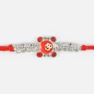Om Mauli Rakhi in Glass with Diamonds