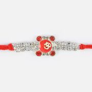 Om Mauli Rakhi in Glass with Diamonds