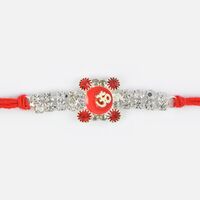 Om Mauli Rakhi in Glass with Diamonds