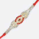 Twin Linear Jewel Awesome Rakhi