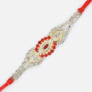 Twin Linear Jewel Awesome Rakhi