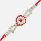 Rakri Pattern Jewel Studded Beautiful Rakhi