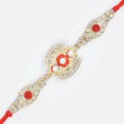 Excellent Kundan Floral Rakhi