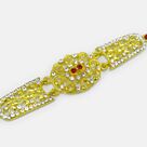 Antique Shape Design Marvelous Looking Jewel Rakhi for Brother