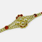 Handcrafted Antique Focus on Pearl and Jewel Stunning Looking Jewel Rakhi