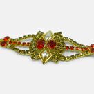 Colorful Jewel and Pearl Design Astonish Unique Rakhi for Brother