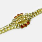 Pearl and Jewel Studded Stunning Looking Sacred Mauli Jewel Rakhi for Brother