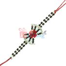 Diamond Emotional Expression - Rakhi with Black and Sparkling Stones