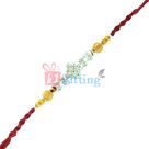 Sandalwood Beads Special Diamond Rakhi for Brother