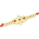 Simply Elegant Diamond Floral Rakhi