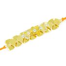 Golden Craft - Exclusive Golden floral Desiner Rakhi