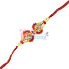 Beatific Marquise Designer Golden and Glass Beads Special Jewels Rakhi