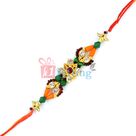 Fancy Designer Meenakari Jewel Beads Rakhi for Brother