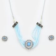 Pretty Designer Pearl Necklace set With Jhumka