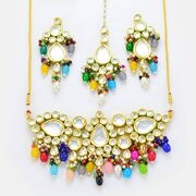 Lovely Kundan Designer Pearls Necklace set