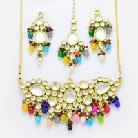 Lovely Kundan Designer Pearls Necklace set
