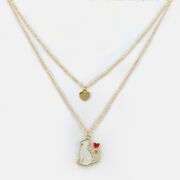 Attractive Golden Designer Cat Chain 