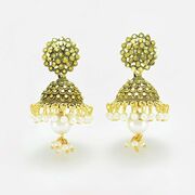 Traditional Designer Pearls Jhumka Set 